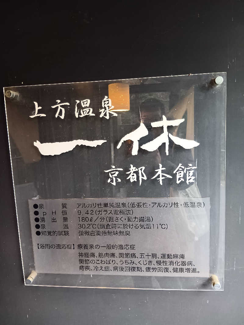 ごっさんさんの上方温泉一休京都本館のサ活写真