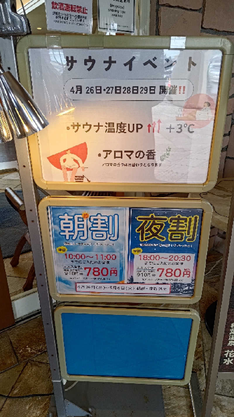 サda03さんの秋葉温泉 花水のサ活写真