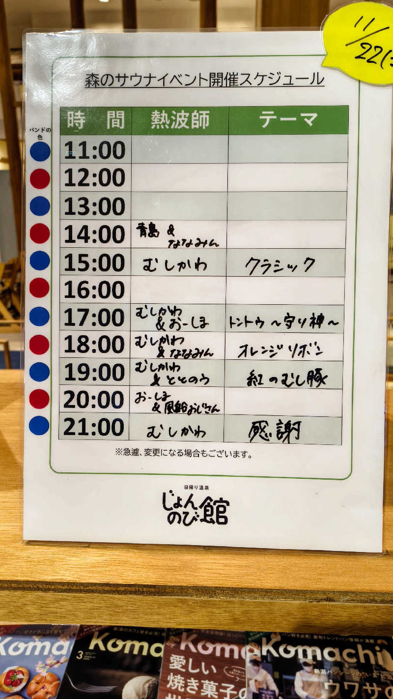 サda03さんのサウナと天然温泉 じょんのび館のサ活写真