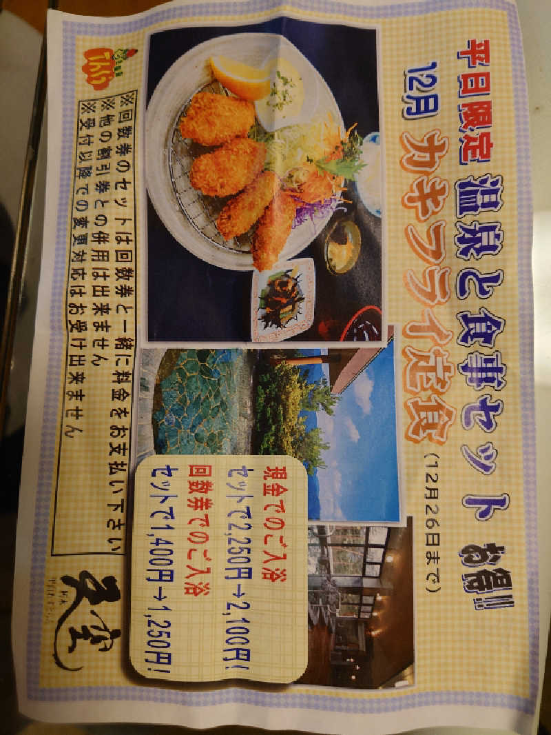 365日外風呂永友誠さんのくつき温泉 てんくう (グリーンパーク想い出の森)のサ活写真