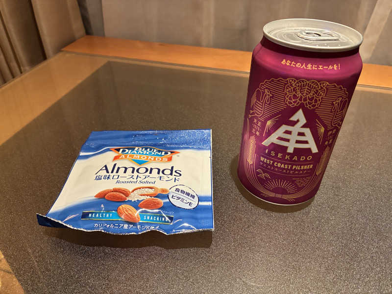 フロントでもらったオリジナルビール