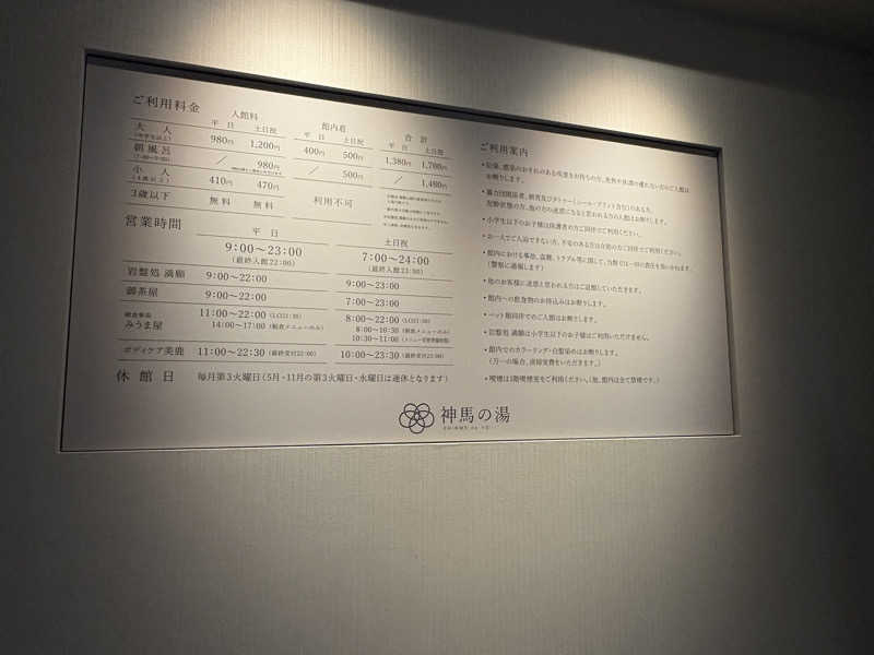 kanetama('ω')さんの神馬の湯のサ活写真