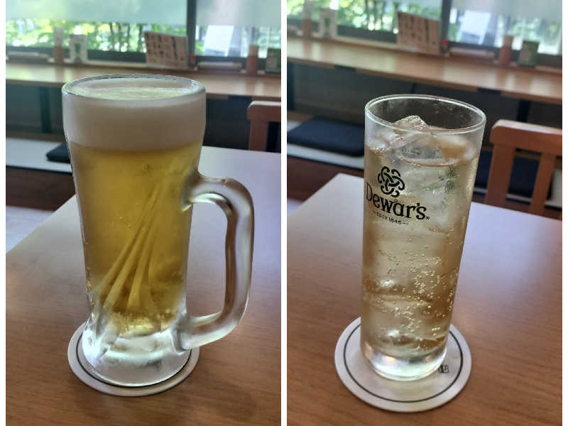 生ビール・ジンジャーハイボール