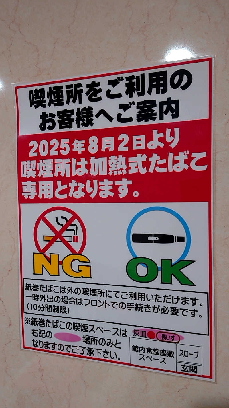 田舎のジャイアンさんのスーパー銭湯 佐野やすらぎの湯のサ活写真
