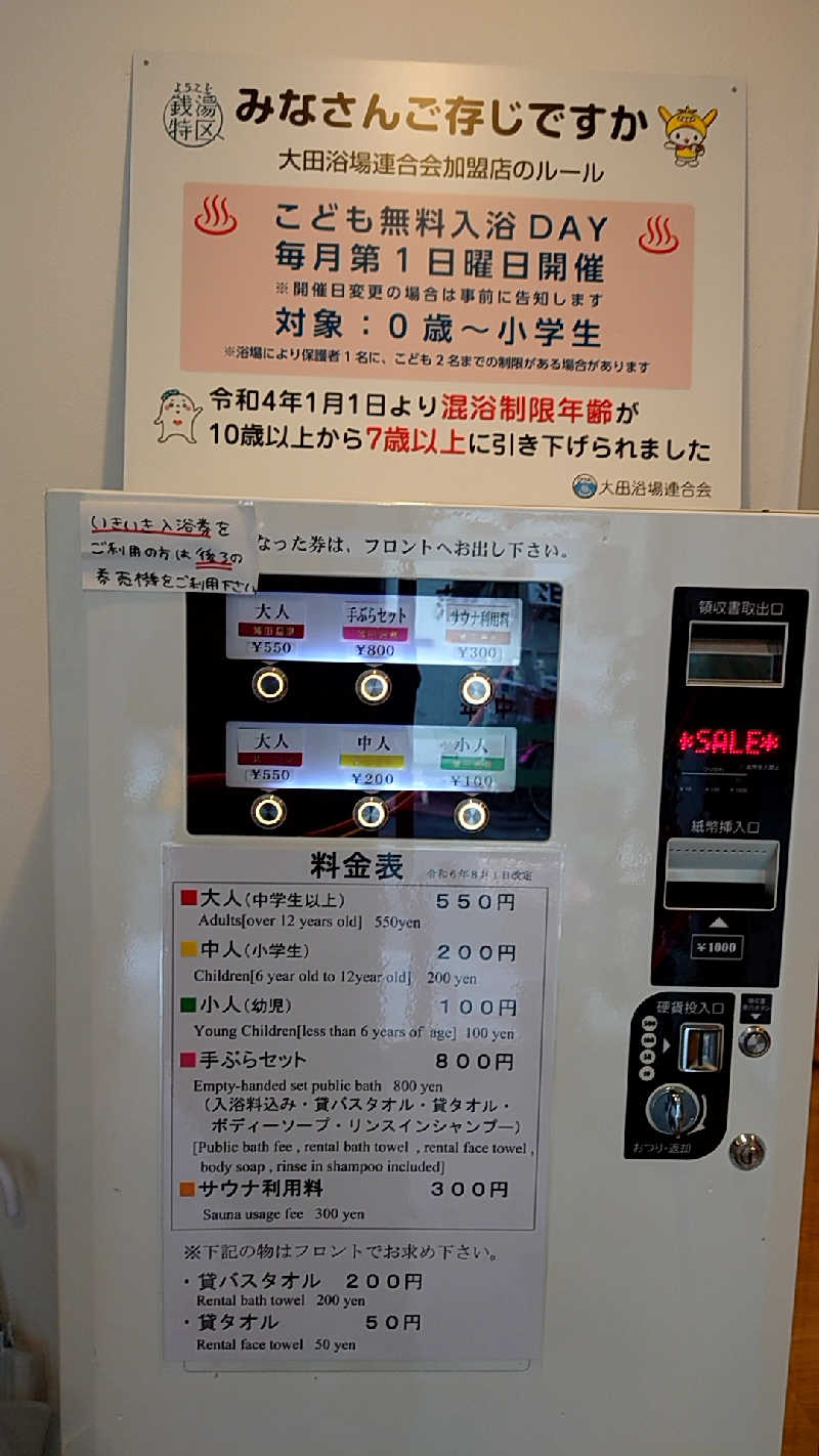 田舎のジャイアンさんの蒲田温泉のサ活写真