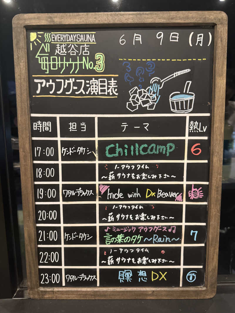 オモリィさんの毎日サウナ 越谷店のサ活写真