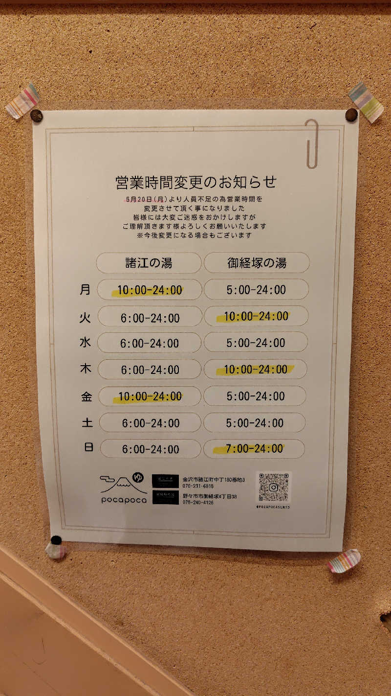 ねむさんの諸江の湯のサ活写真
