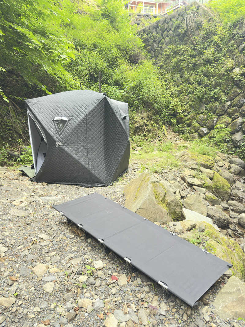 鬼蒸さんの玉川キャンプ村のサ活写真