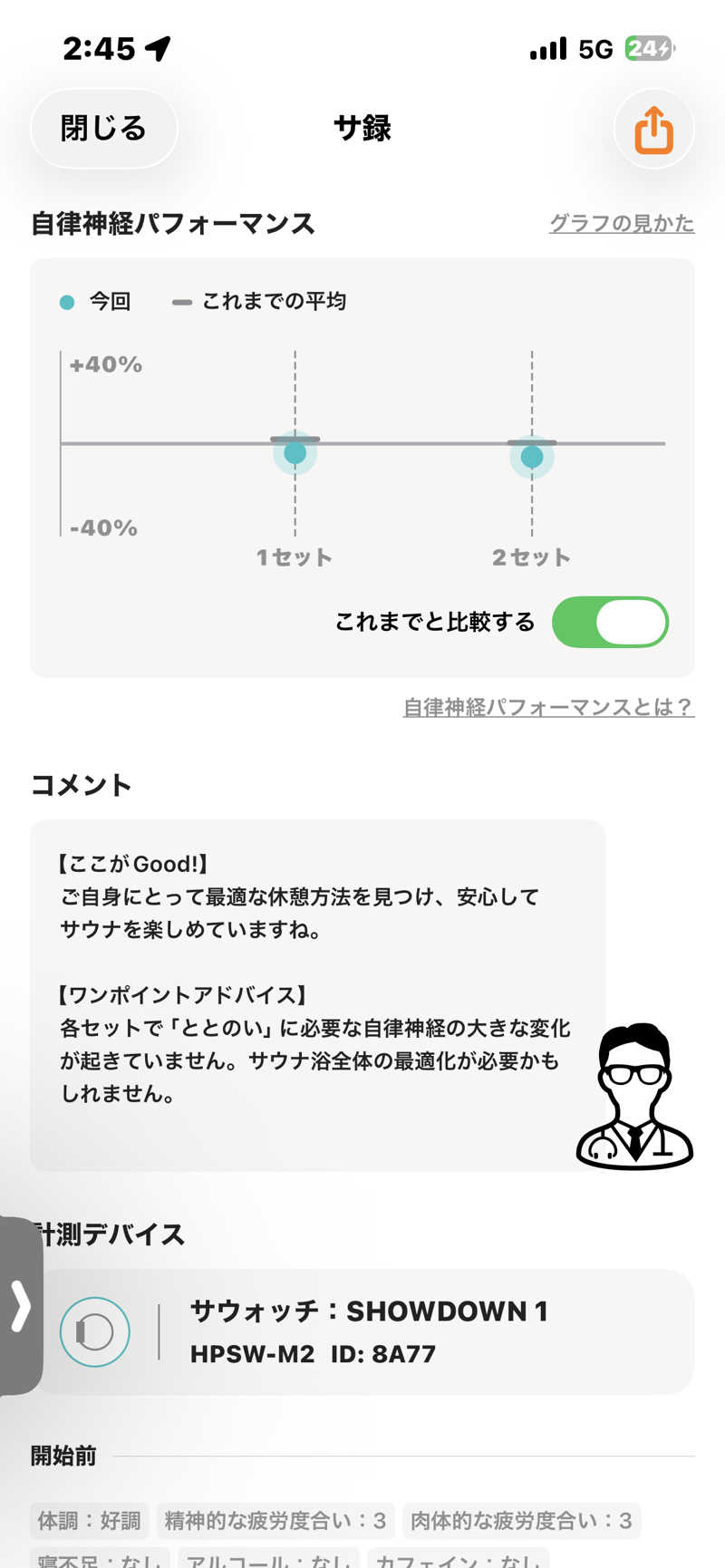 ぼちぼちサ活おじさんさんのSPA大手町 FITNESS CLUBのサ活写真