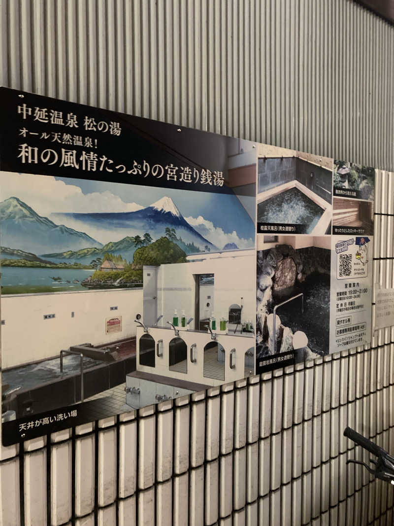 たかぷさんの中延温泉 松の湯のサ活写真