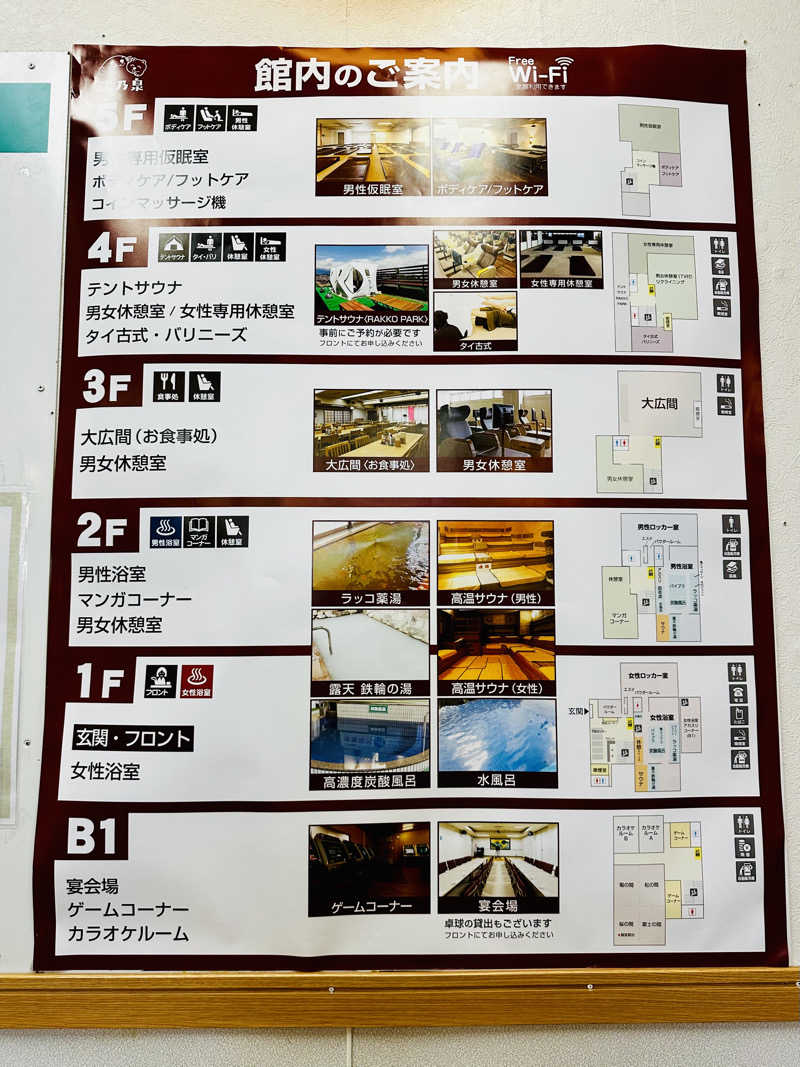 yu1roさんの湯乃泉 東名厚木健康センターのサ活写真