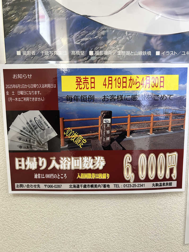 ととのえ足軽さんの奥札幌の秘湯 湖畔の宿支笏湖 丸駒温泉旅館のサ活写真