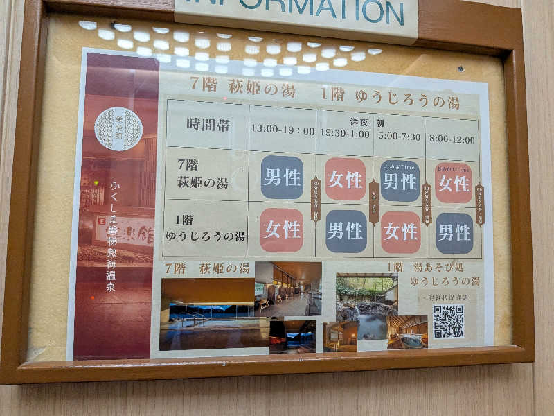 nisinakaneさんの磐梯熱海温泉 萩姫の湯 栄楽館のサ活写真