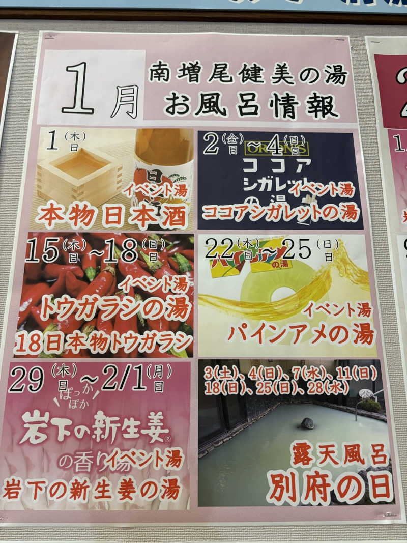 ちゃむ.さんの南増尾 健美の湯のサ活写真