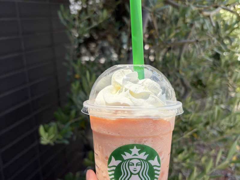 ピーチ&ピーチ ミルクフラペチーノ🍑
