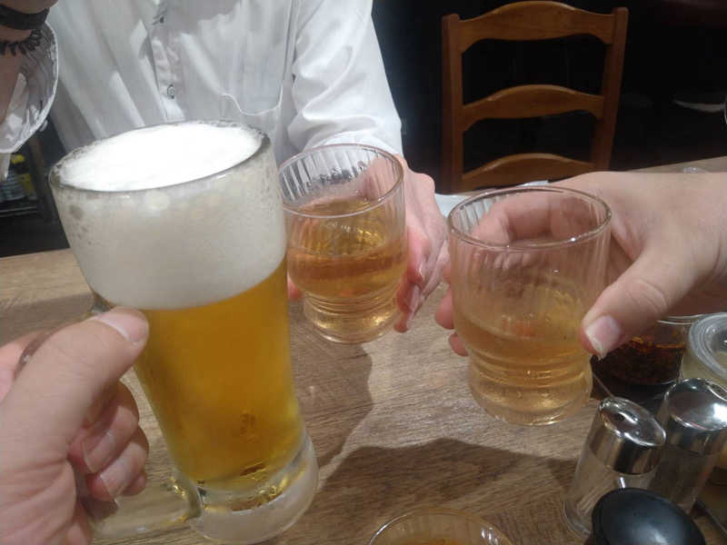 帰りに生ビール🍺
