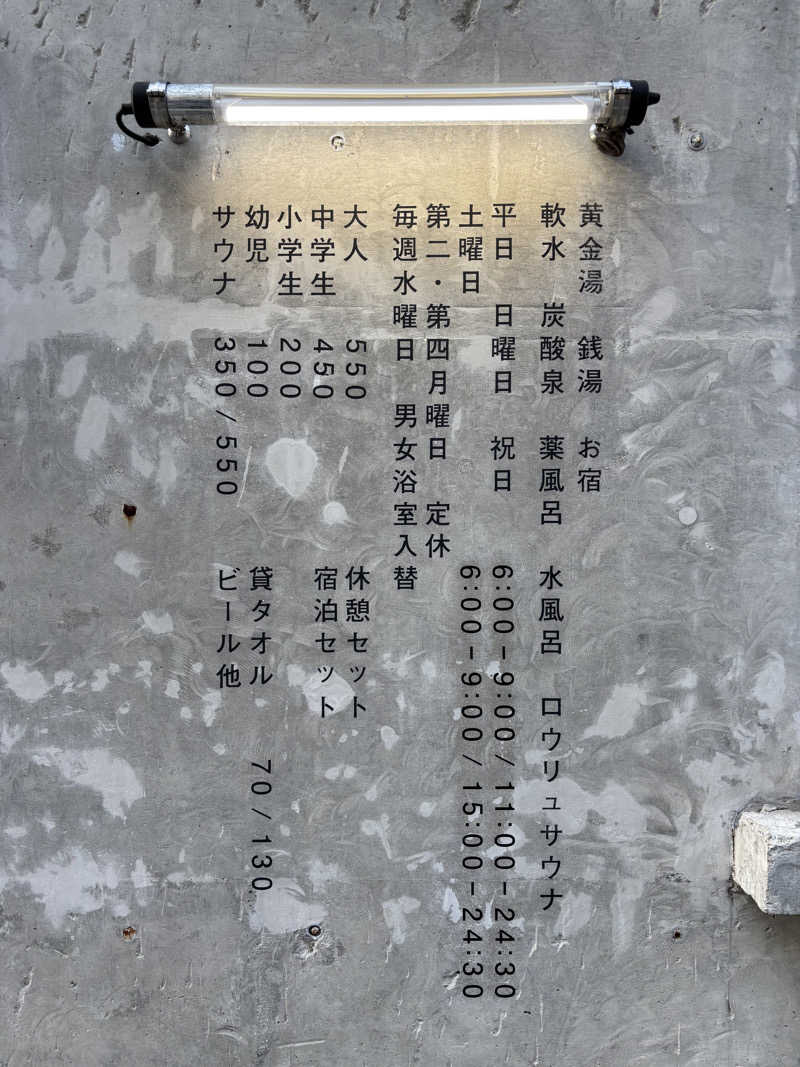 Taigaさんの黄金湯のサ活写真