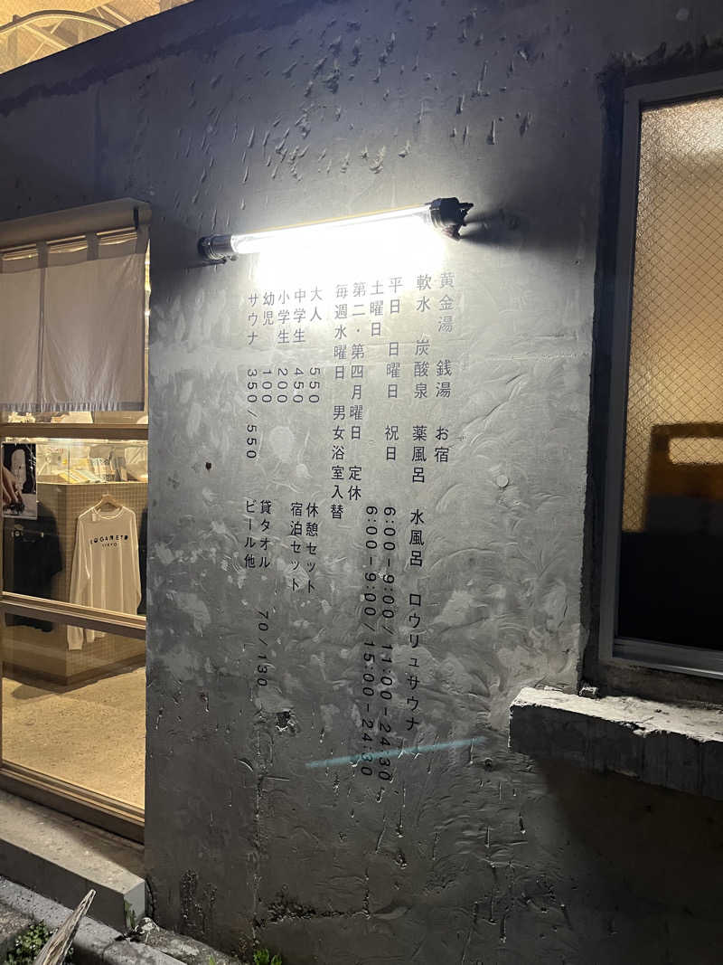 はらしょーさんの黄金湯のサ活写真