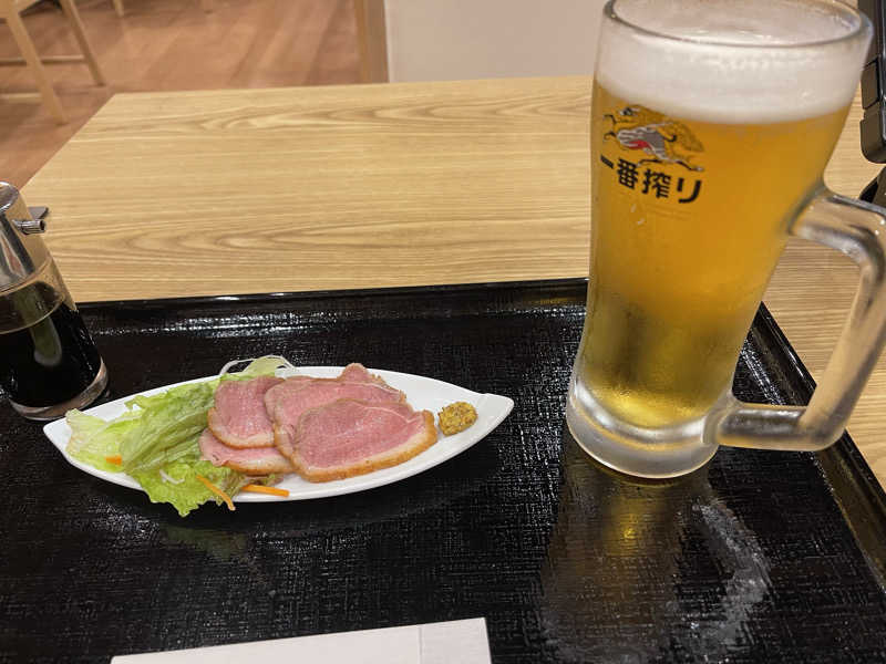 生ビール+一品（鴨ロース京仕立て）