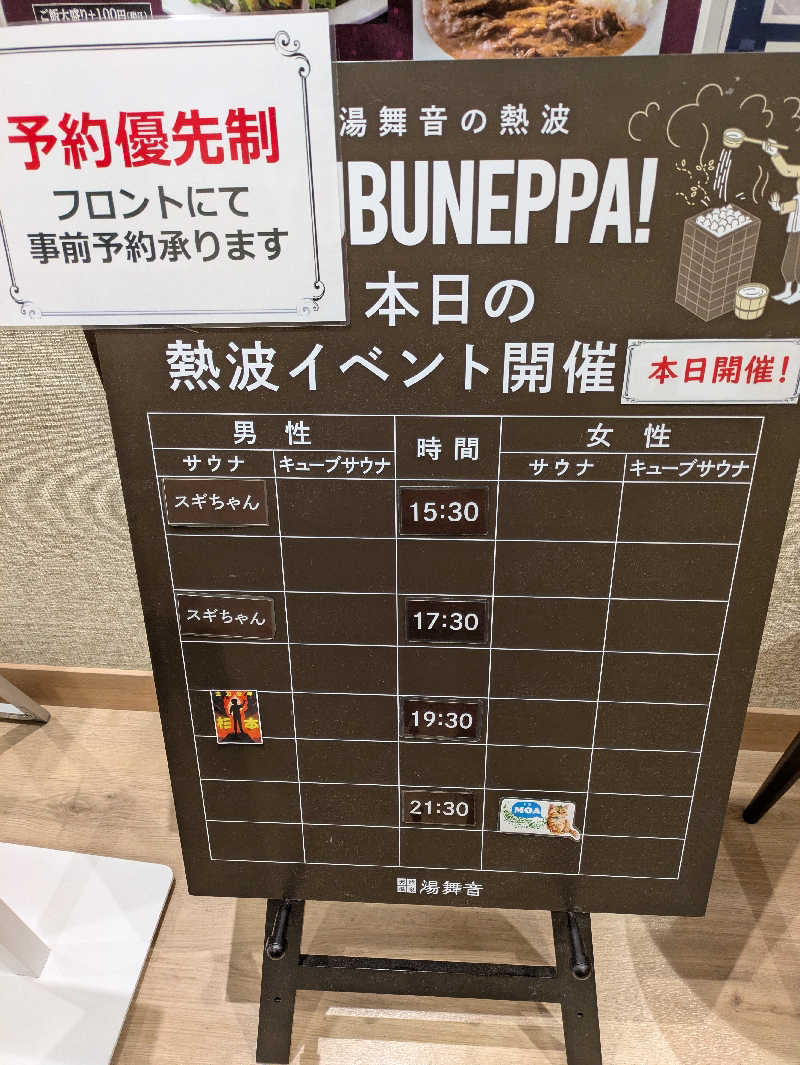 Pたんさんの天然温泉 湯舞音 市原ちはら台店のサ活写真