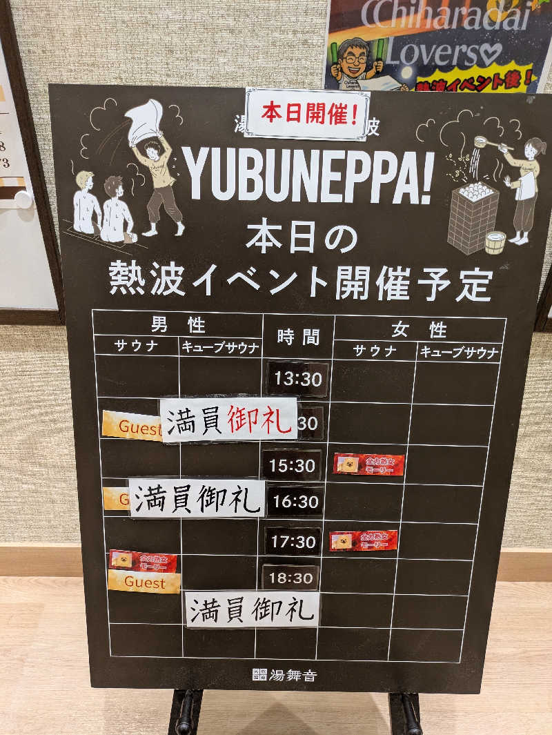 Pたんさんの天然温泉 湯舞音 市原ちはら台店のサ活写真