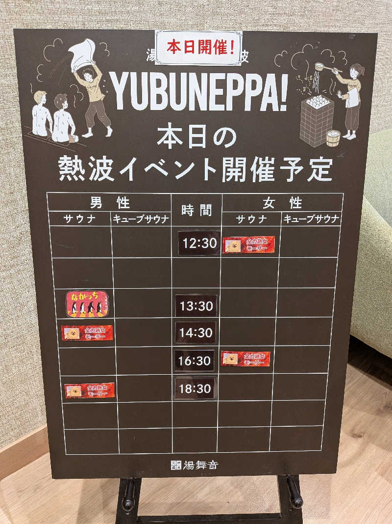 Pたんさんの天然温泉 湯舞音 市原ちはら台店のサ活写真