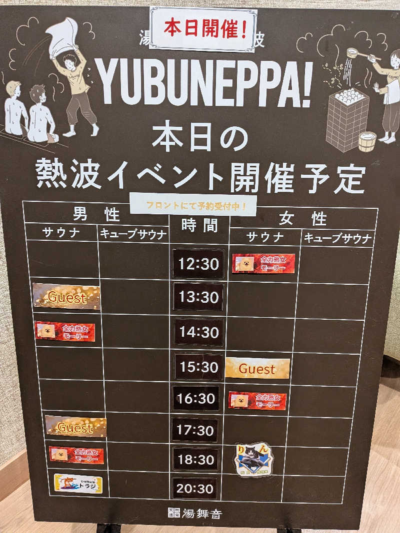 Pたんさんの天然温泉 湯舞音 市原ちはら台店のサ活写真