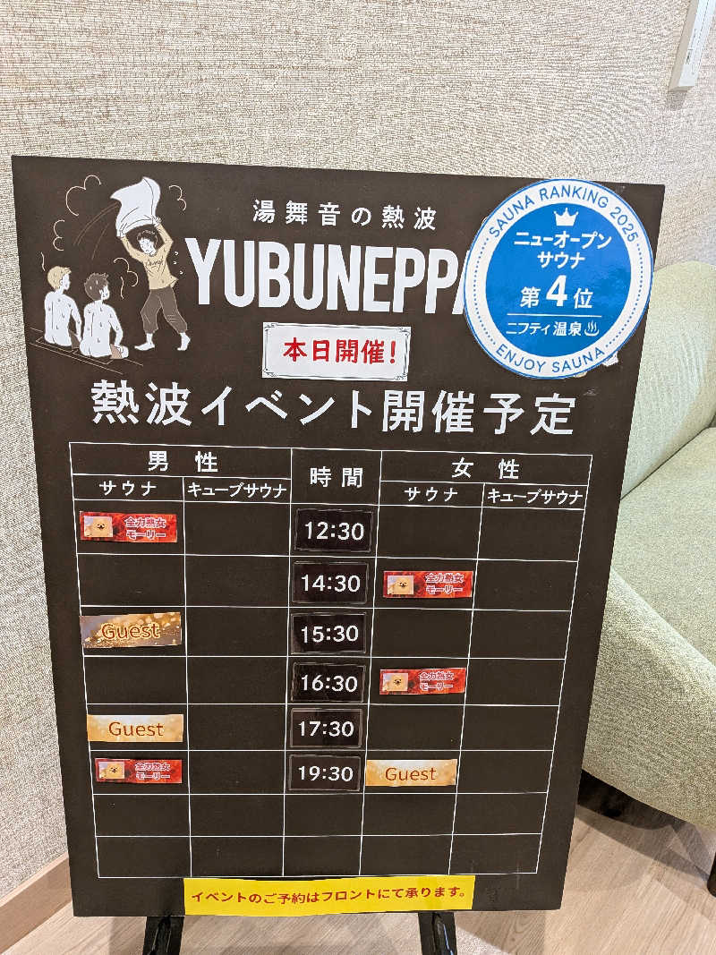 Pたんさんの天然温泉 湯舞音 市原ちはら台店のサ活写真