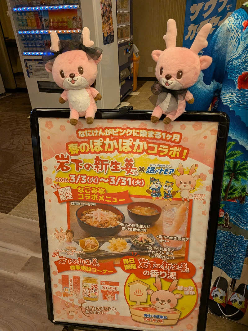 きんのんさんのなにわ健康ランド 湯〜トピアのサ活写真