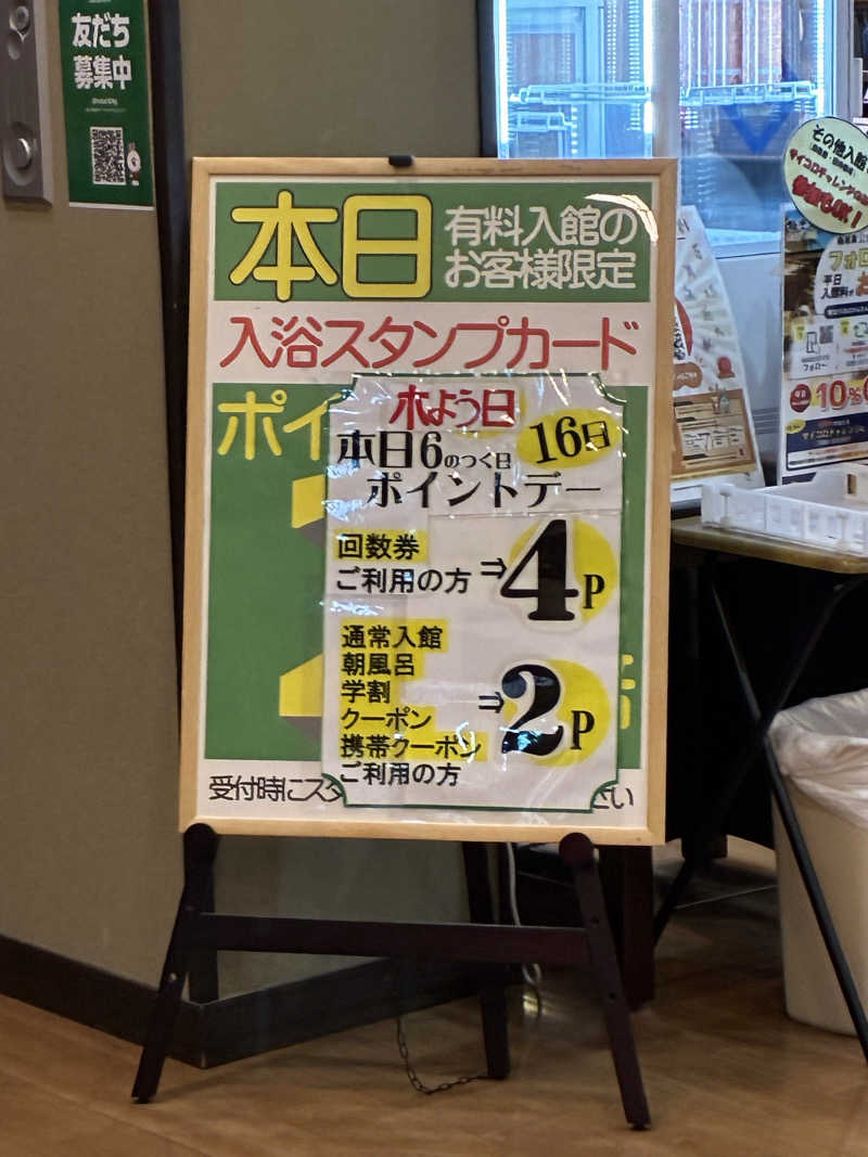 ひこにゃんさんの極楽湯 彦根店のサ活写真
