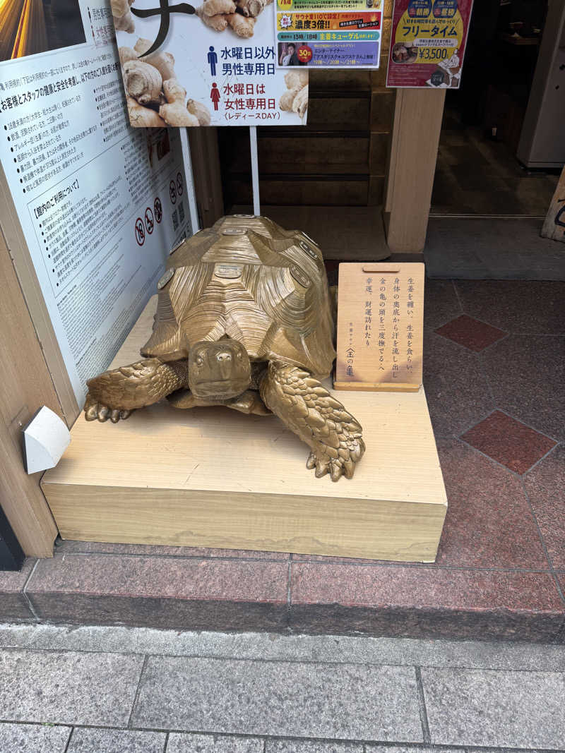 きちさんの生姜サウナ「金の亀」のサ活写真