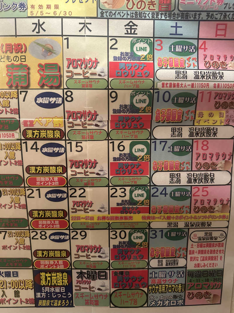 サウナリアンさんのおふろの王様 町田店のサ活写真