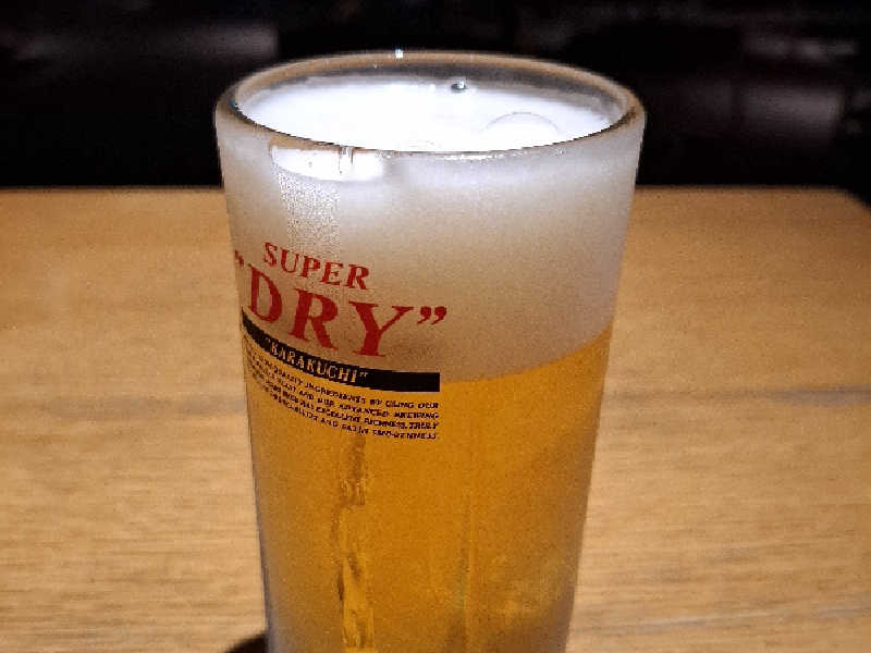 生ビール中