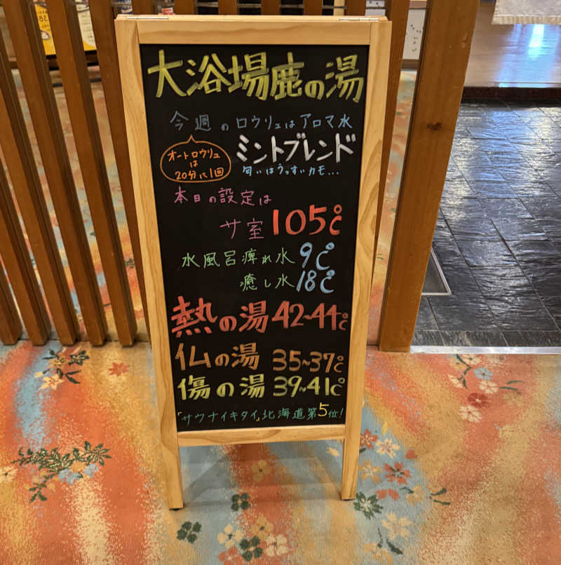 さとちゃんさんの定山渓 鹿の湯のサ活写真