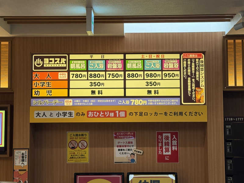 こうたんたんさんの横濱スパヒルズ 竜泉寺の湯のサ活写真