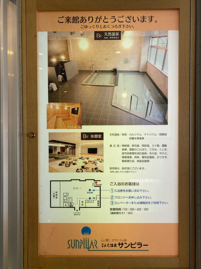 あぽろんさんのなよろ温泉サンピラーのサ活写真