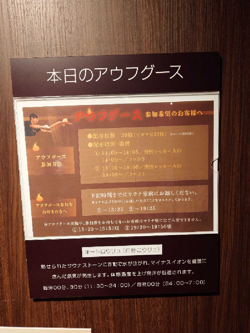 Hayateさんのタイムズ スパ・レスタのサ活写真