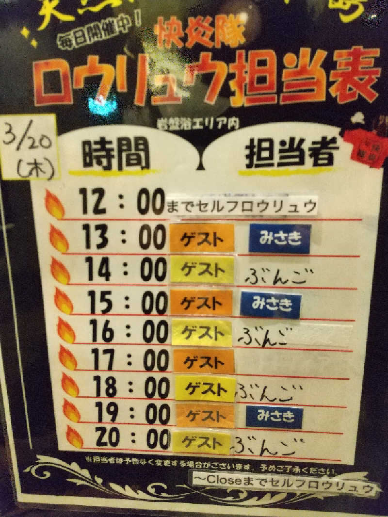 みとすぃさんの天然温泉 平和島のサ活写真