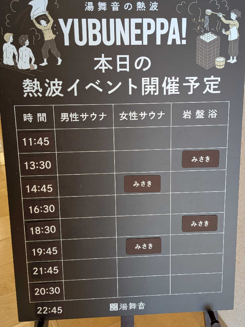 みとすぃさんの天然温泉 湯舞音 龍ケ崎店のサ活写真