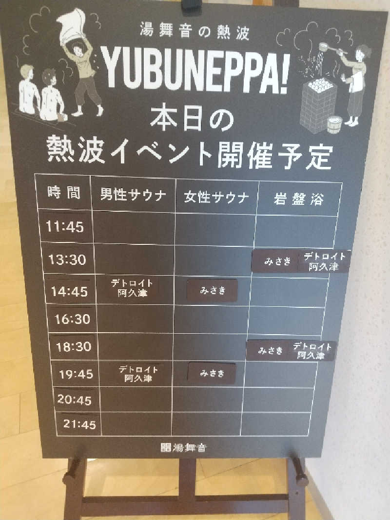 みとすぃさんの天然温泉 湯舞音 龍ケ崎店のサ活写真