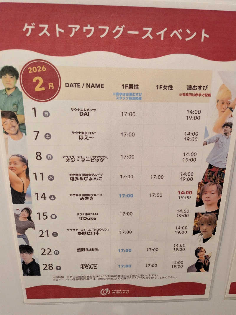 みとすぃさんの常総ONSEN&SAUNA お湯むすびのサ活写真