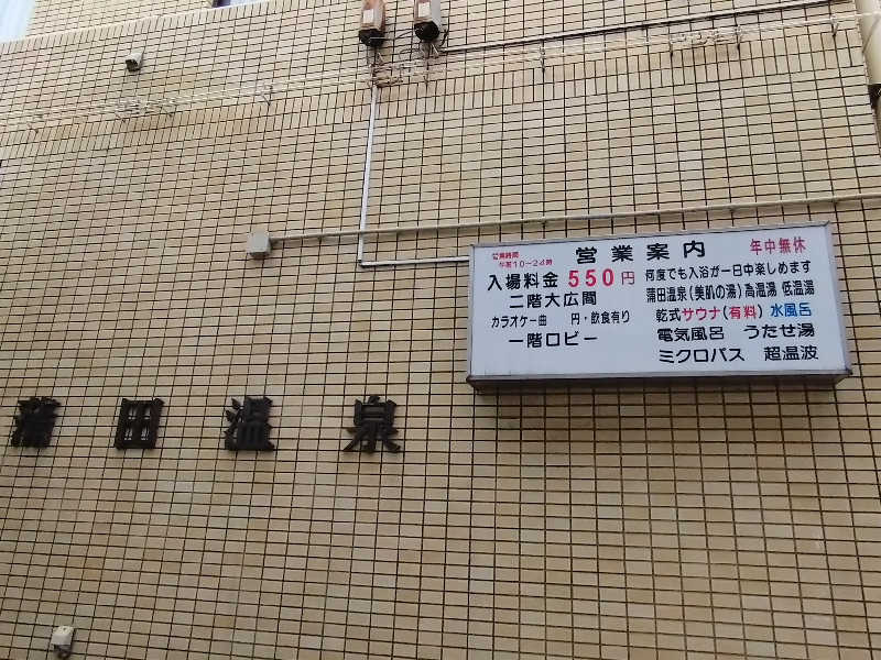 洗濯機は二層式さんの蒲田温泉のサ活写真
