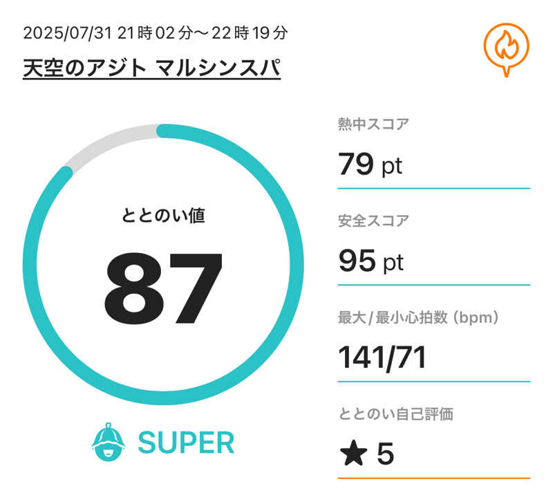 モンスターまさとさんの天空のアジト マルシンスパのサ活写真