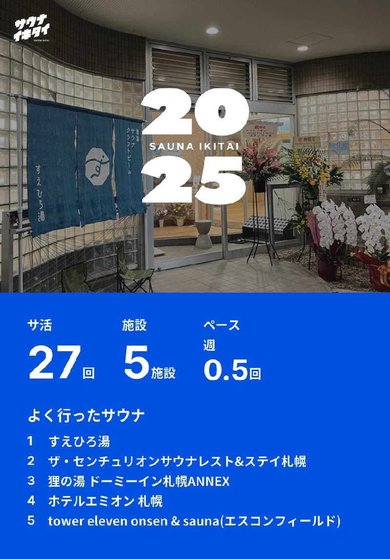 おすいぬさんのすえひろ湯のサ活写真