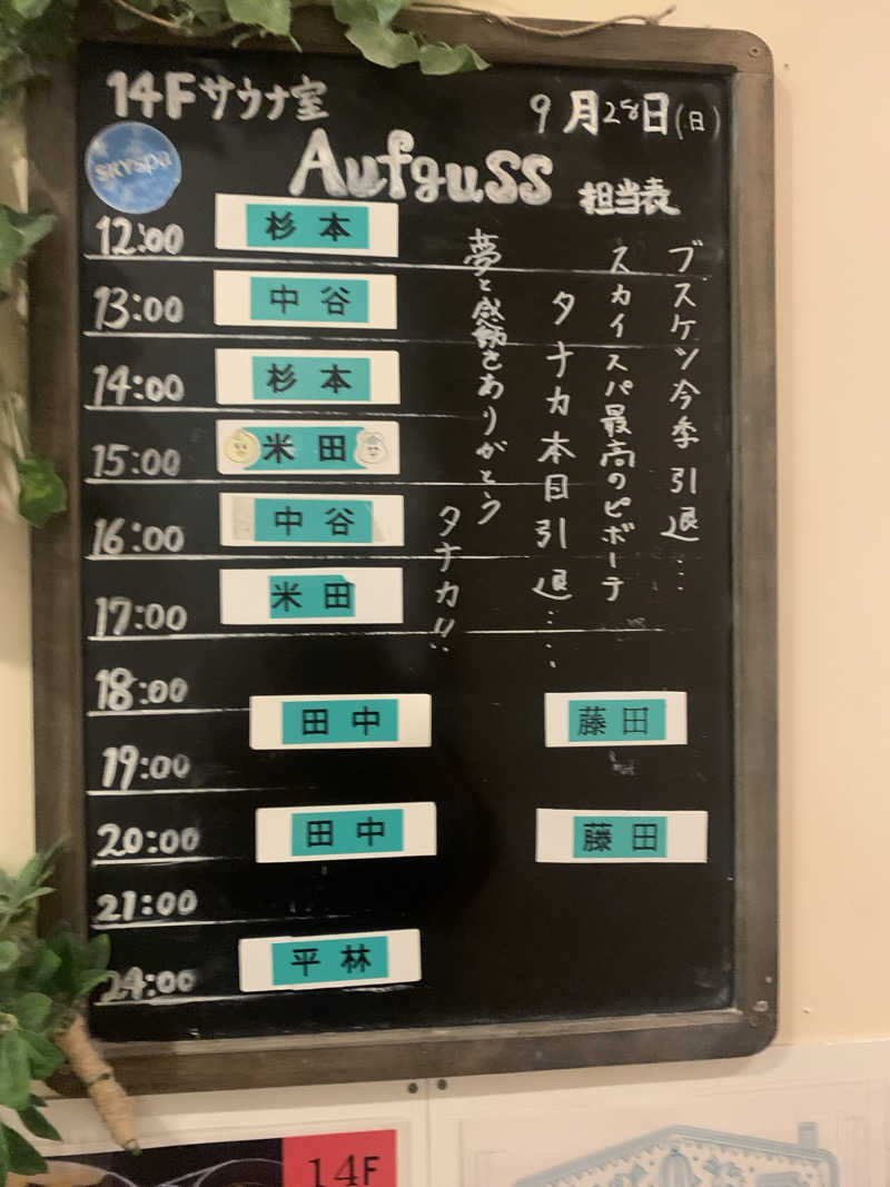 シーさんのスカイスパYOKOHAMAのサ活写真