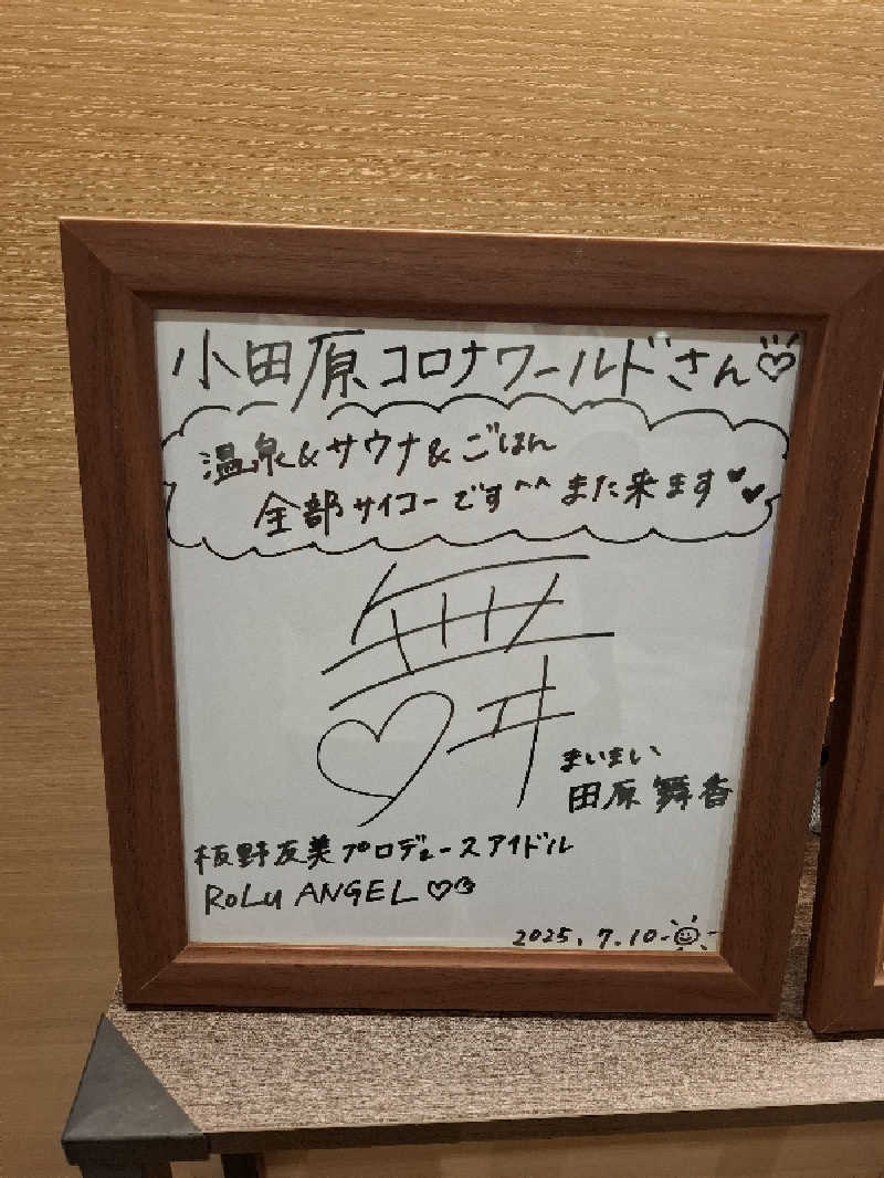 ひろあきさんの天然温泉 小田原コロナの湯のサ活写真